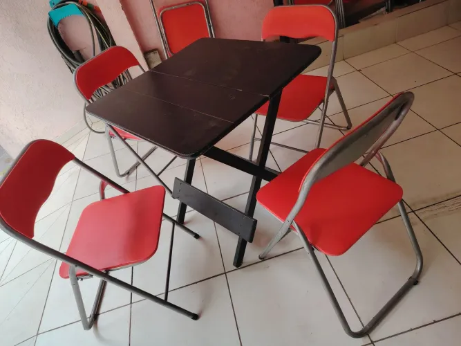 Conjunto mesa dobrável
