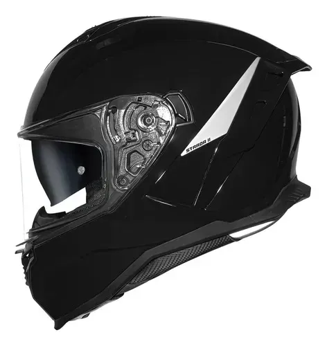 Capacete Norisk Strada 2 Moto Preto Brilhante
