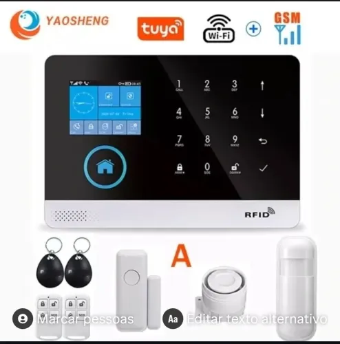 Sistema de alarme wi-fi tuya a partir de 199