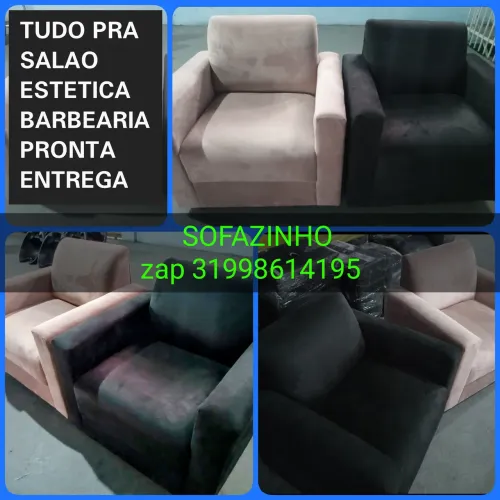 Sofázinhos para Salao, Estética e Barbearia - Pronta Entrega