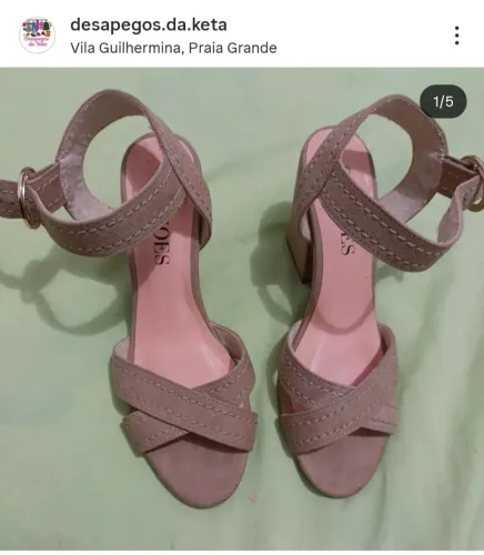 Sandália Camurça da Si Shoes - Tamanho 35.