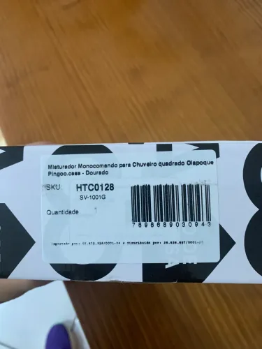 Misturador Monocomando para Chuveiro Quadrado
