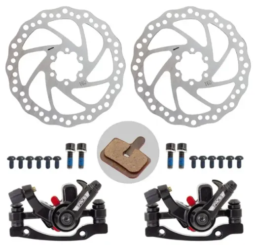 Kit Freio bicicleta A Disco 160mm  Pinça absolute ou Paco 