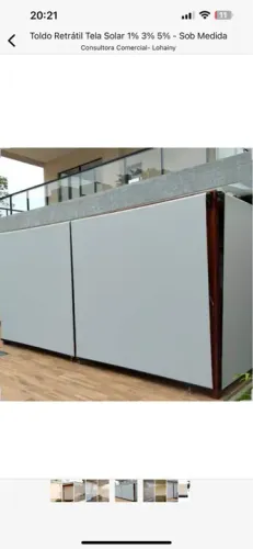 Toldo Retrátil Tela Solar 1% 3% 5% - Sob Medida