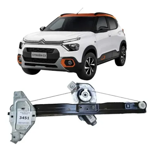 Máquina Vidro Elétrico Traseiro Direito Citroen C3 2023 2024 ETQ3451