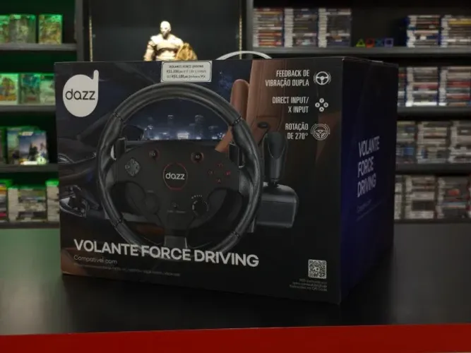 Volante Force Driving DAZZ na caixa! Smart Games
