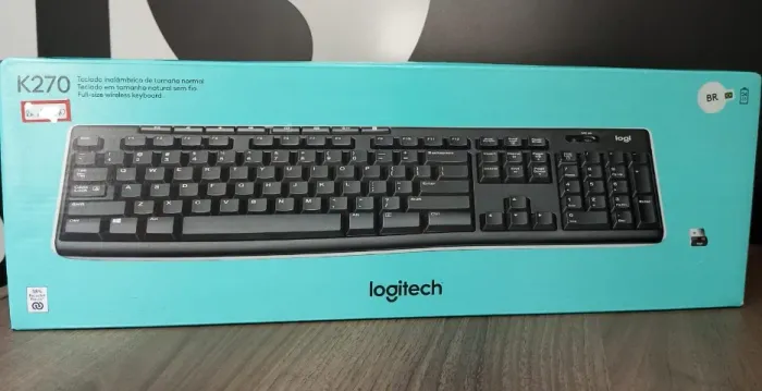 Teclado Sem Fio K270 Preto Logitech