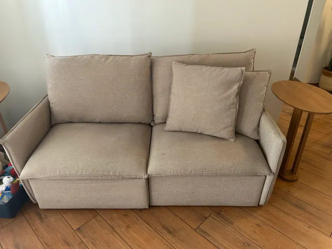 Sofá retrátil em linho 2 lugares 1,80x1,50