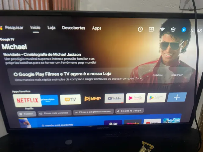 Televisão smart tv Android 32 polegadas