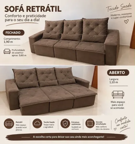 Vendo Sofá Retrátil