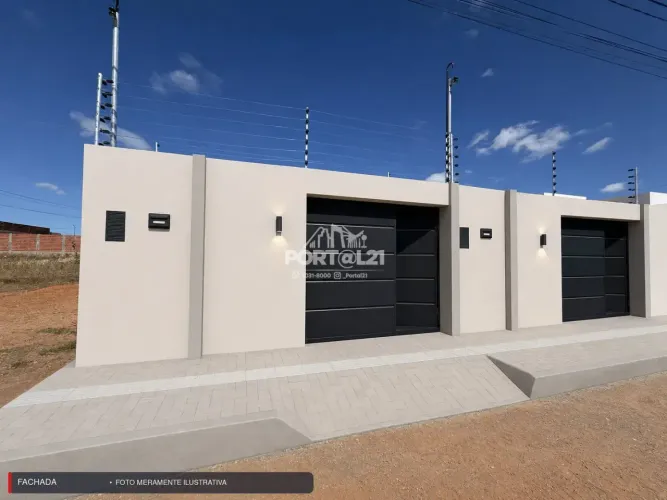 Casa nascente à venda no Padre José de Castro com 3 quartos, garagem ampla e pronta para f