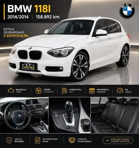 BMW 118IA / Urban/sport 1.6 TB 16V 170cv 5P 2014