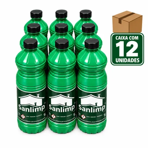 Limpa Piso Sanlimp 1L - Caixa com 12 unidades.