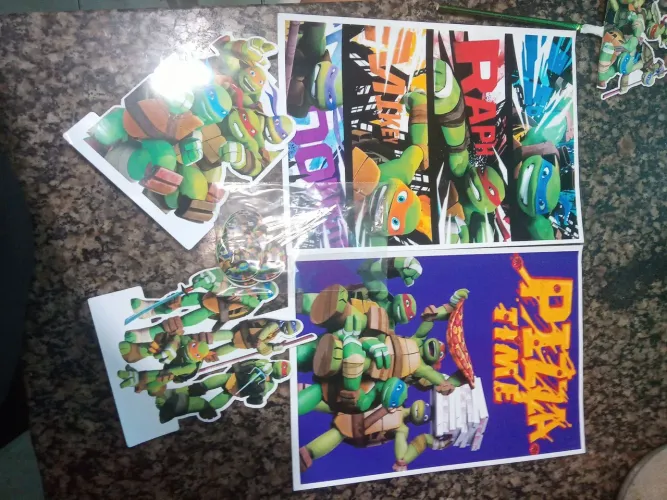 Kit painel aniversário tartaruga ninjas