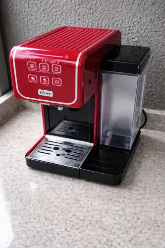 Cafeteira Espresso Oster Primalatte Touch Red -110v