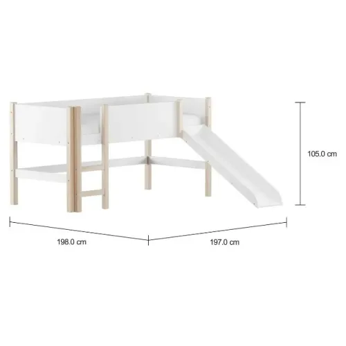 Cama infantil com escorregador