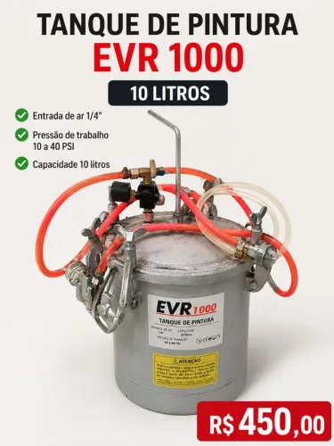 TANQUE DE PINTURA EVR 1000 - 10 LITROS