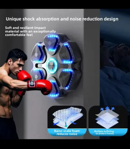 Máquina de treino Boxe e reflexos com Música Bluetooth, Anti Estresse e emagrecimento