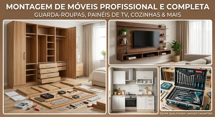 Montador de móveis - Montagem e Desmontagem de móveis