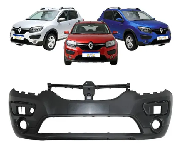 Parachoque Sandero Stepway 2014 2015 2015 2016 2017 18 2019 Preto