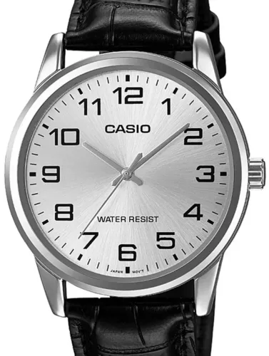 Relogio Casio Original Modelo 5361 Pulseira de Couro com 40mm de caixa em Aço Inox