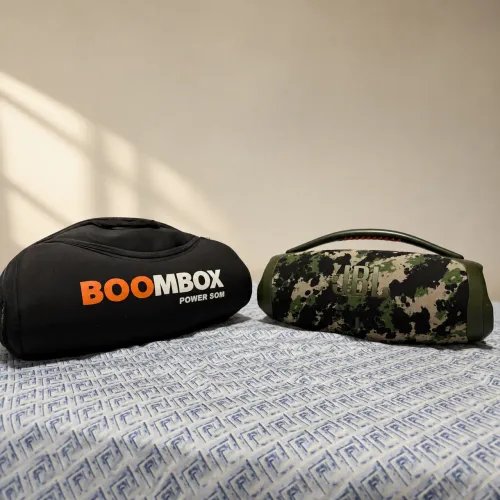 JBL Boombox 3 Camuflada - Potência, Estilo e Som Imersivo!