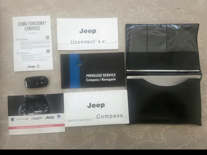Chave reserva e manual jeep compass