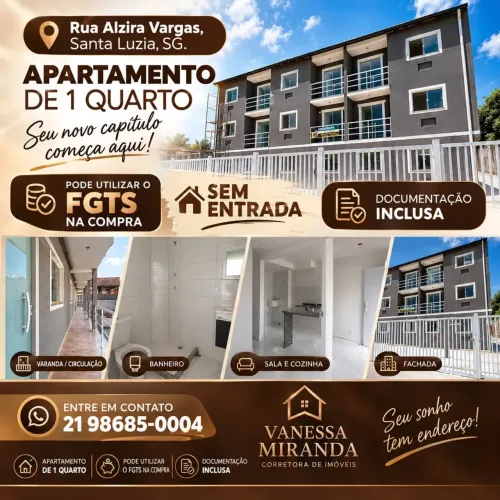 Apartamento SEM ENTRADA na Alzira Vargas