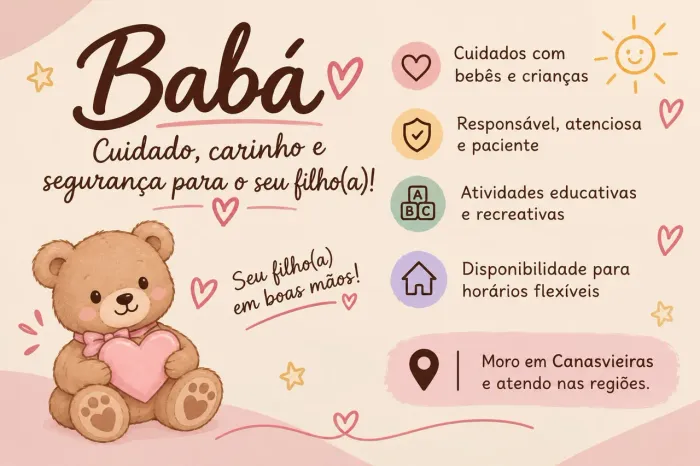 TRABALHO COM BABÁ! 