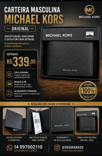 Carteira masculina Michael kors original 