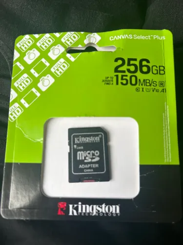 CARTÃO SD 256gb v10 KINGSTON