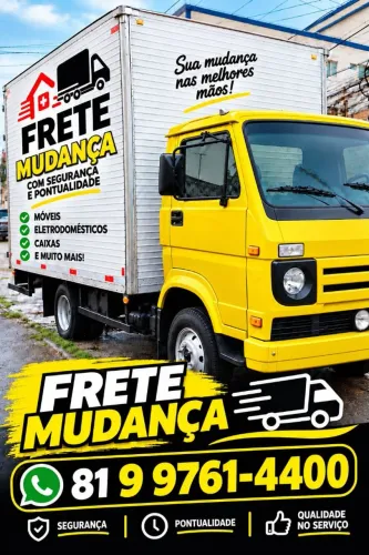 Mudança frete mudanças fretes caminhão baú