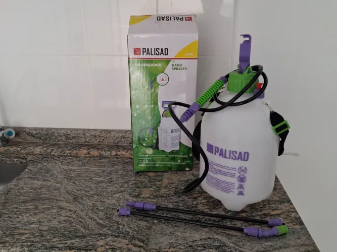 Pulverizador Palisad 5 litros USADO UMA VEZ