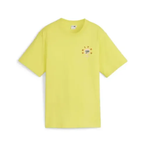 Camiseta PUMA Original Estampada Graphic Tee Downtown Relaxed Feminina - Tamanho PP