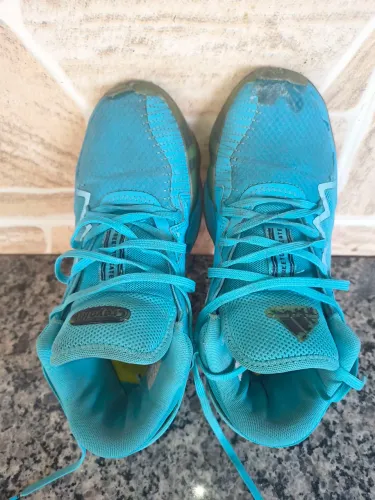 Tênis Adidas D.O.N Issue 3 Crayola Azul Turquesa Basquete Masculino - AVARIA NA BICO