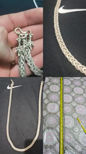 Cordão de prata estilo bali