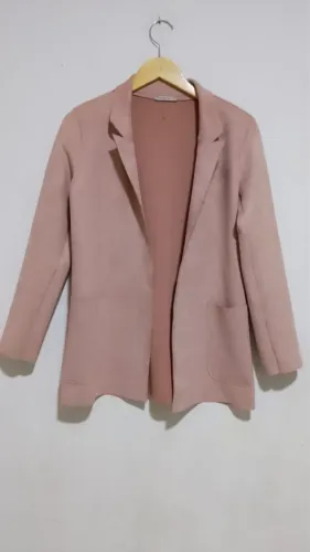 Blazer camurça rose Zara M desapego 