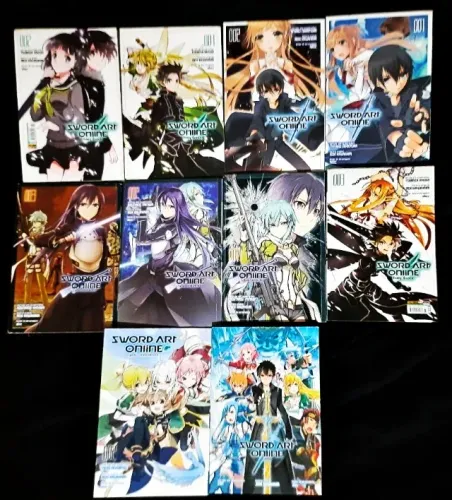 Mangás - Sword Art Online - Aincrad/Fairy Dance/Phantom Bullet/Girls Operation/Calibur