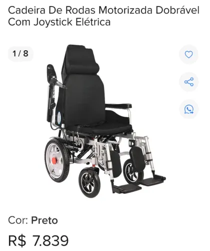 Cadeira de rodas motorizada