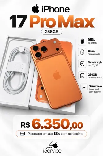 iPhone 17 pro Max 256GB COM GARANTIA APPLE
