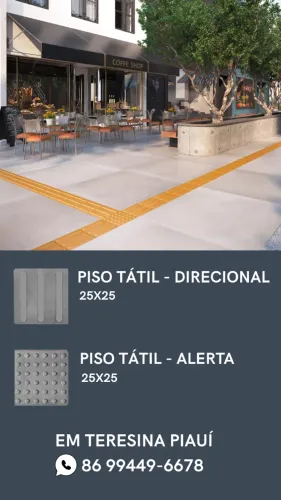 PISO TÁTIL EM CONCRETO - TERESINA PI