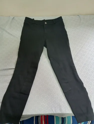 Culote de equitação masculino preto 