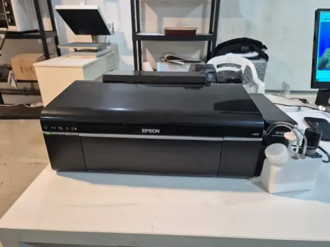 Impressora Epson L805 DTF completa + agitador de tinta branca - pronta pra imprimir