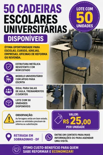 Cadeira escolar - pronta entrega