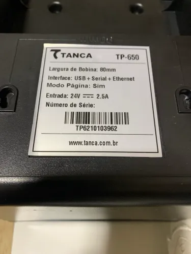 IMPRESSORA TÉRMICA TANCA TP650