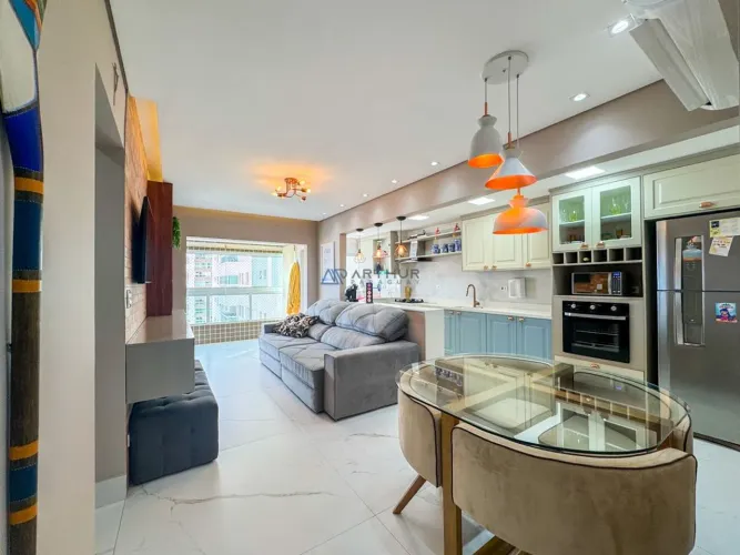 Apartamento à venda em Praia Grande no Boqueirão, 2 quartos,1 suíte,1 vaga, 74m²