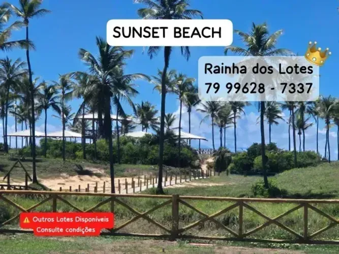 Condominio fechado SUNSET BEACH - Lote posição Sul colado no Muro - Rainha dos Lotes
