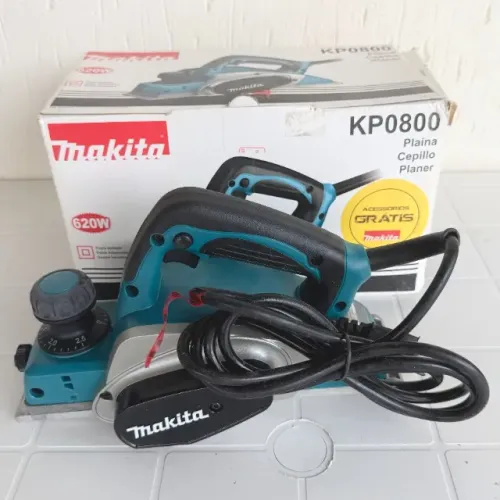 NOVO - Plaina Makita KP0800 620W 82mm Profissional Marceneiro Artesanato NF
