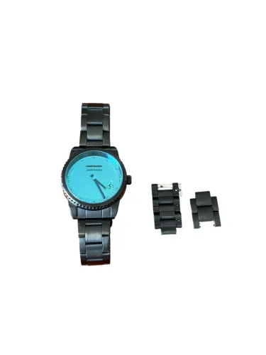 Relógio Chilli Beans Original - Todo em Aço Preto (Bateria Nova + Elos Extras)