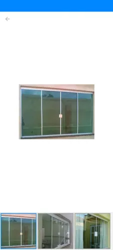 Janela blindex de 04; folhas nova na embalagem 2.80x110